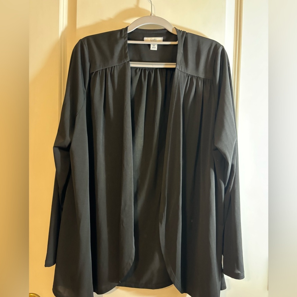 Croft & Barrow XXL draped collar cardigan, plus size